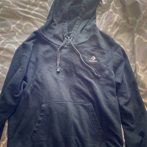 Black converse pull over hoodie